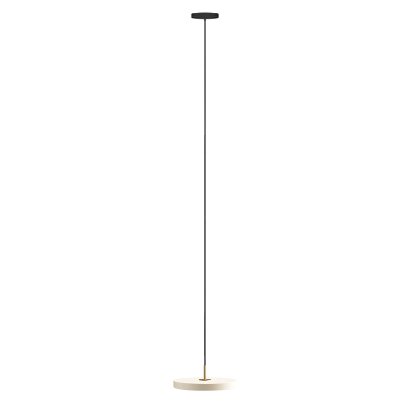 ASTERIA Lampe à poser LED avec variateur et prise USB Acier/PMMA H41,5cm  perle Umage - LightOnline