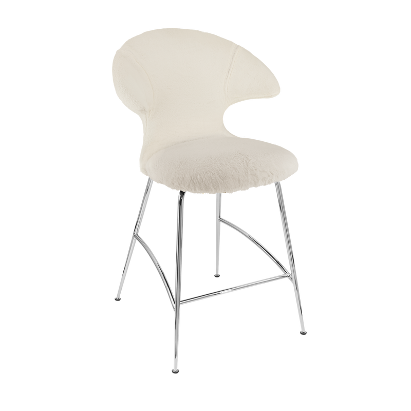 UMAGE Packshot Time Flies Counter Stool Chrome Teddy White 1 (2)